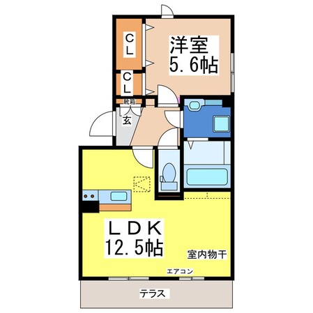 レーヴ新地の物件間取画像